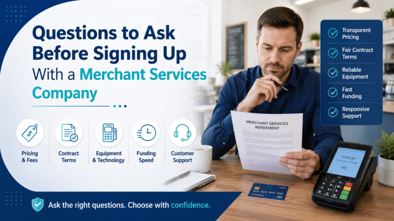 Questions to Ask Before Signing Up With a Merchant Services Company